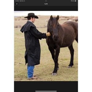 Vintage Australian Outback Collection Coat Drover Duster Leather Duck Barn Field